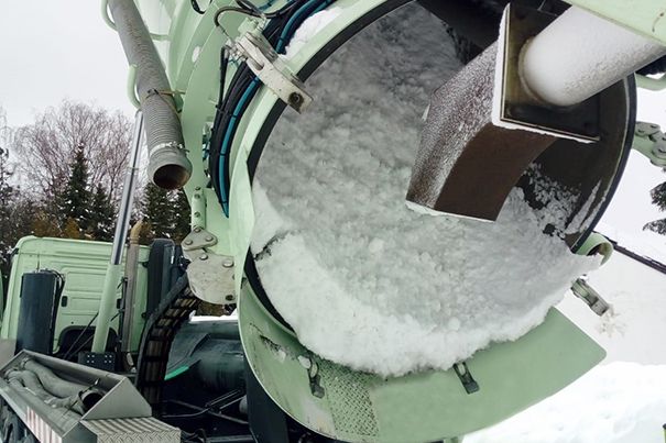 Saugbagger Winningen - Schneesaugen